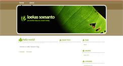 Desktop Screenshot of loekas-soesanto.blog.unsoed.ac.id